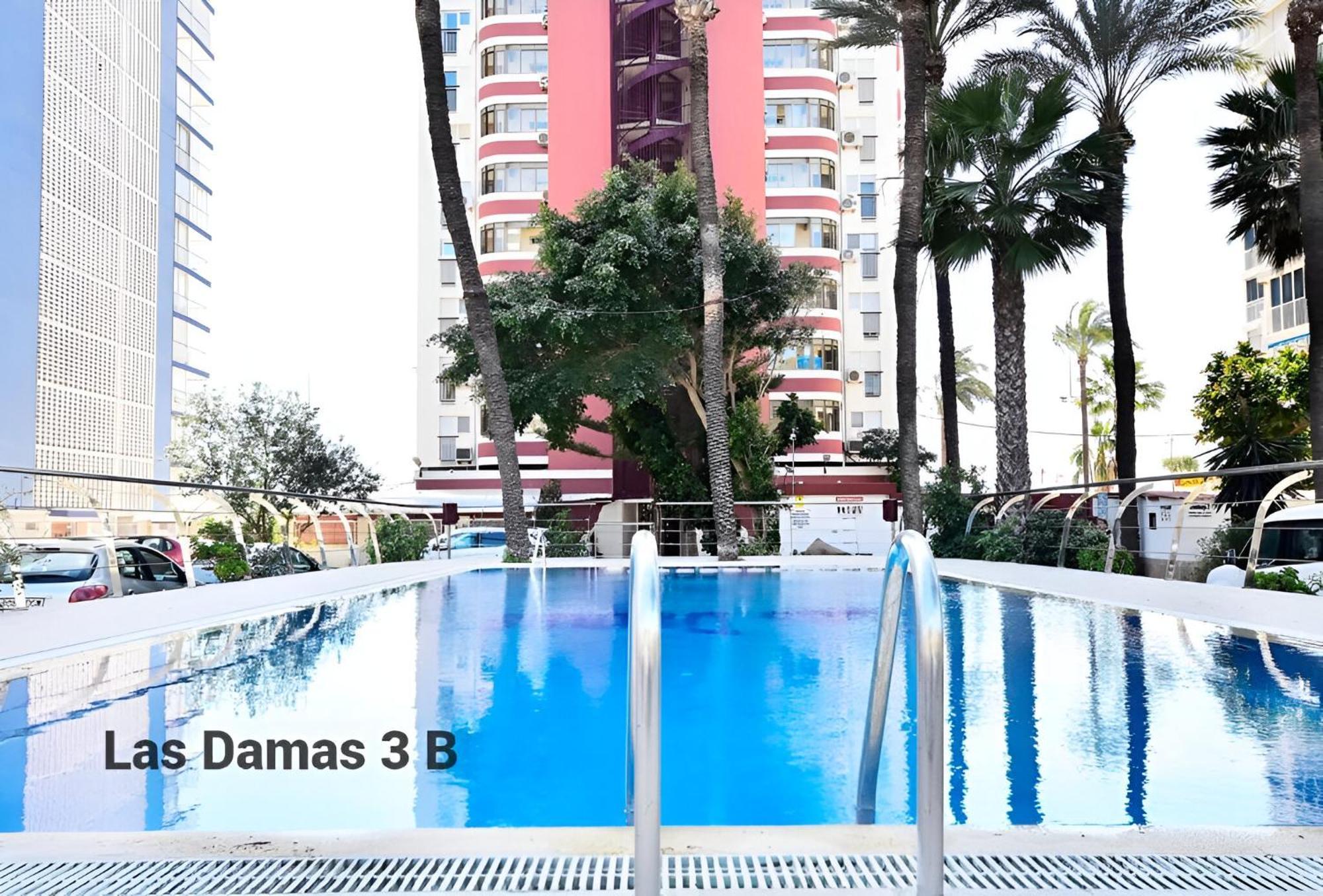 Las Damas 3B Beach Front - Pool & Parking 貝尼多姆 外观 照片